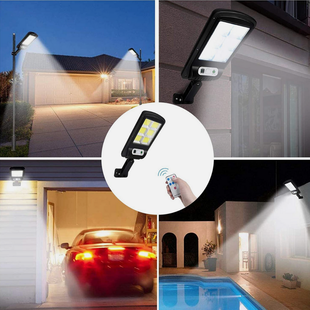 Foco Solar LED 30w - ¡Con sensor de movimiento!