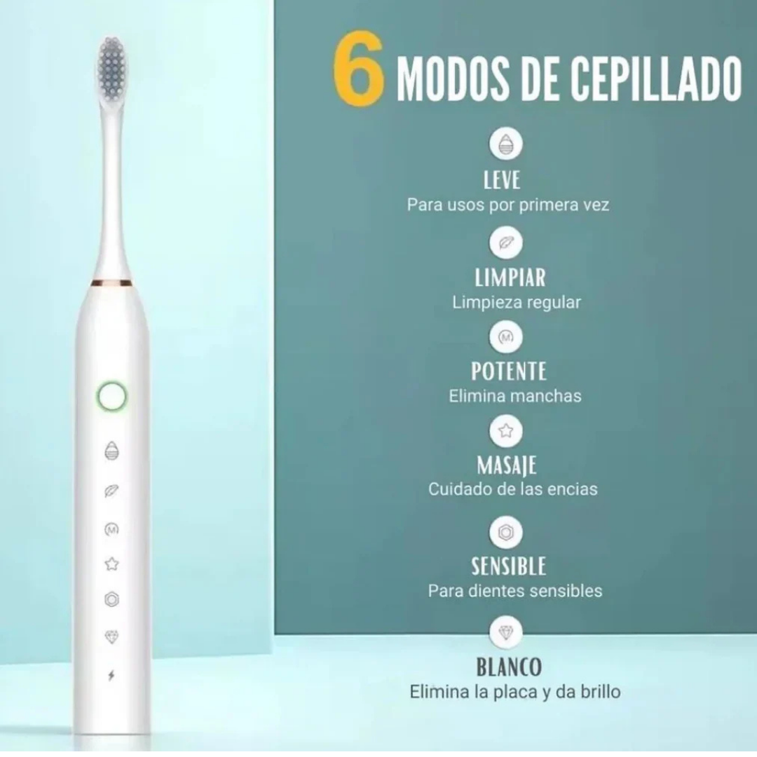 Cepillo de Dientes Eléctrico WhiteSmile X3® + Blanqueador Dental GRATIS