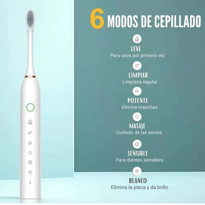 Cepillo de Dientes Eléctrico WhiteSmile X3® + Blanqueador Dental GRATIS