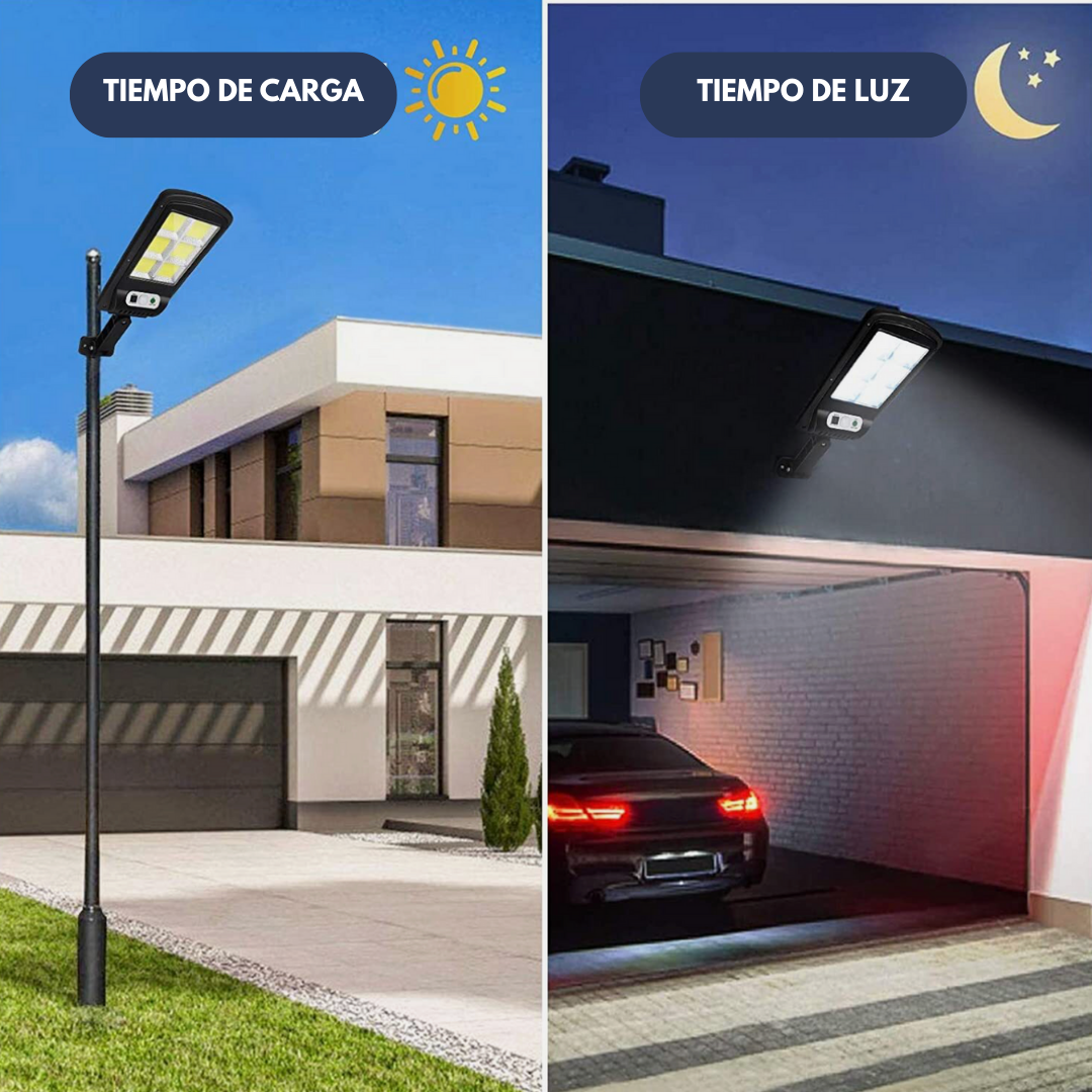 Foco Solar LED 30w - ¡Con sensor de movimiento!