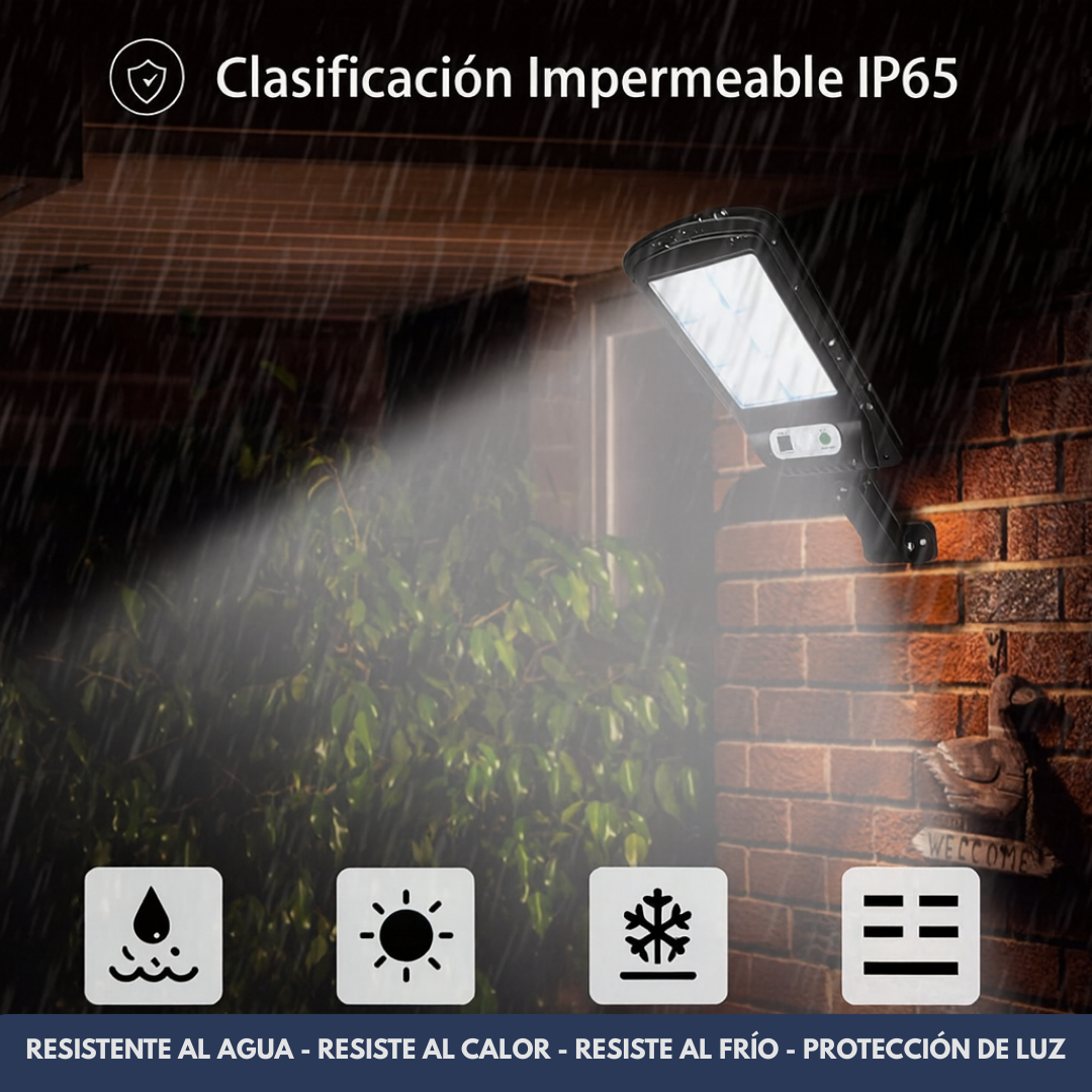 Foco Solar LED 30w - ¡Con sensor de movimiento!