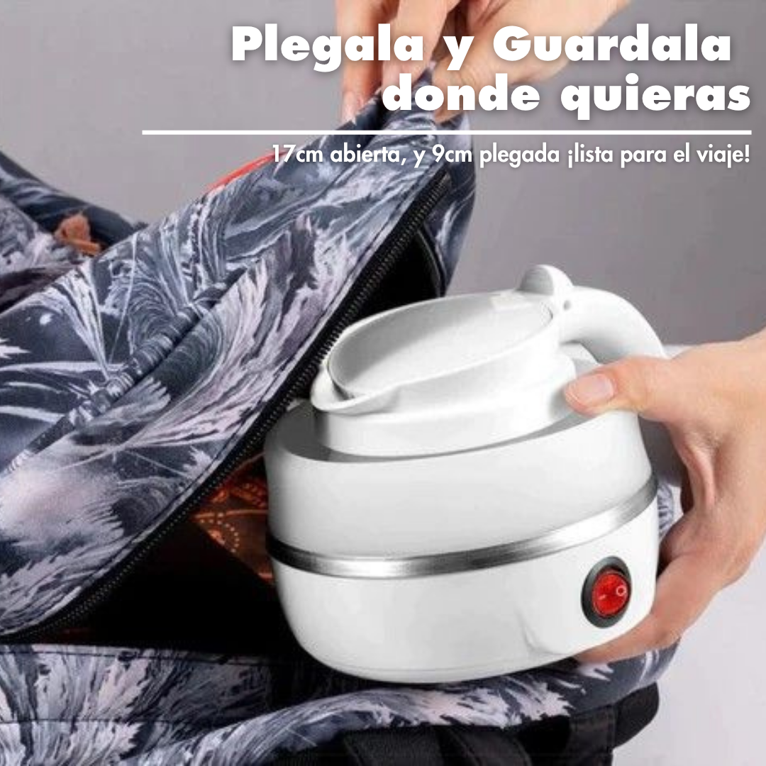 Jarra Eléctrica PLEGABLE 0.6L + LIMPIADOR GRATIS