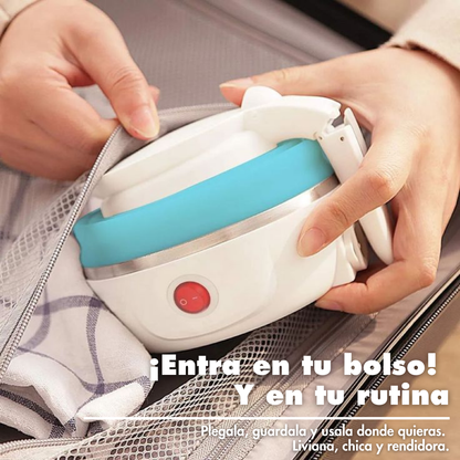 Jarra Eléctrica PLEGABLE 0.6L + LIMPIADOR GRATIS