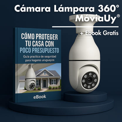 Cámara Bombilla 360° + Ebook Exclusuivo