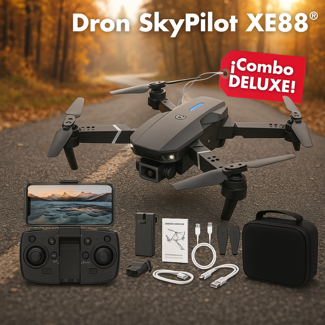 Dron SkyPilot E88® - ¡Combo DELUXE!