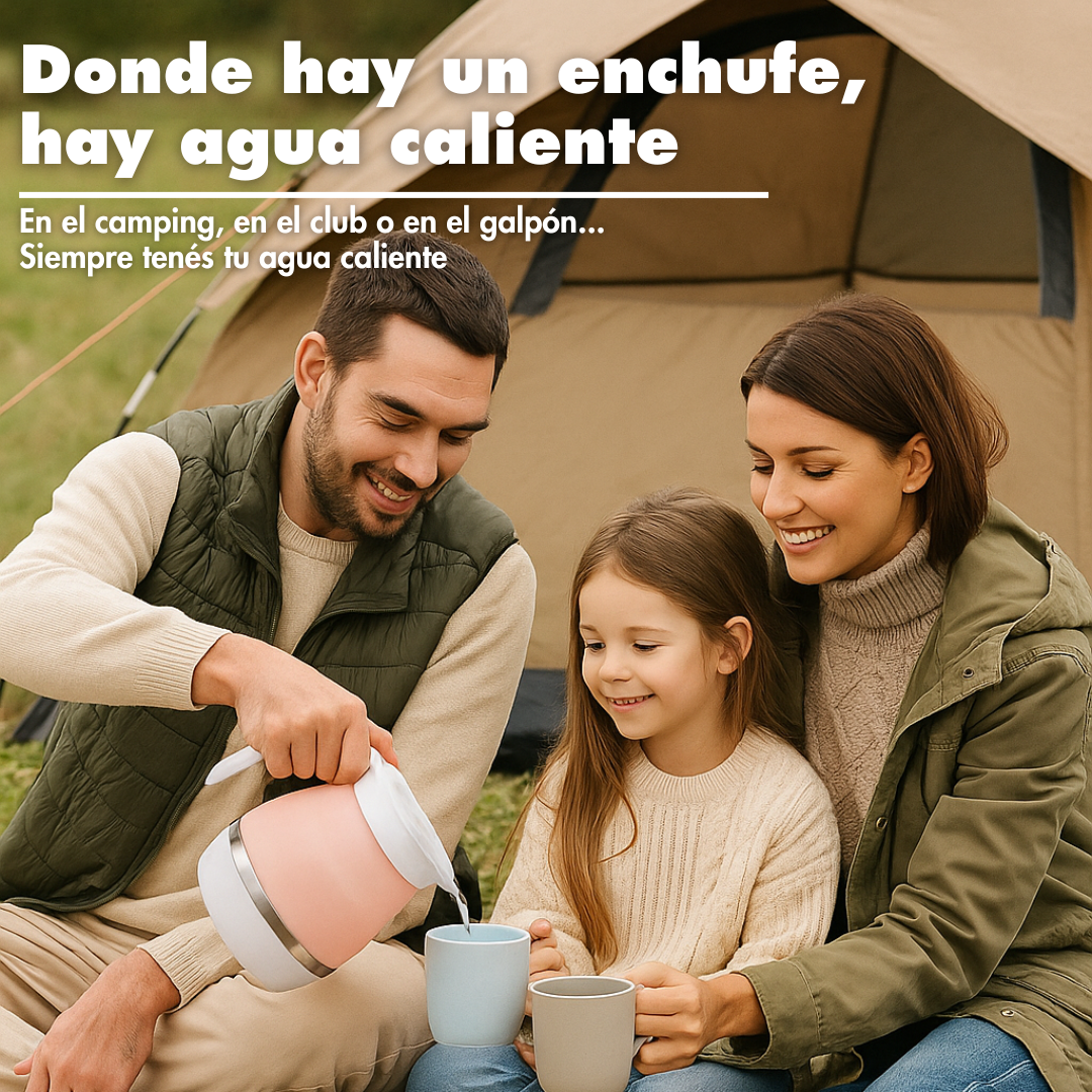 Jarra Eléctrica PLEGABLE 0.6L + LIMPIADOR GRATIS