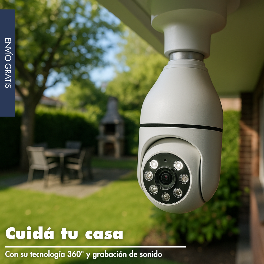 Cámara Bombilla 360° + Ebook Exclusuivo