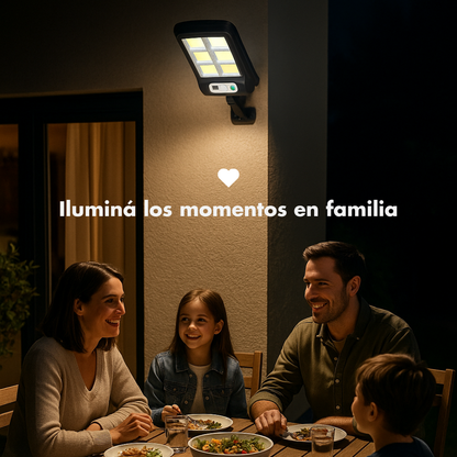 Foco Solar LED 30w - ¡Con sensor de movimiento!