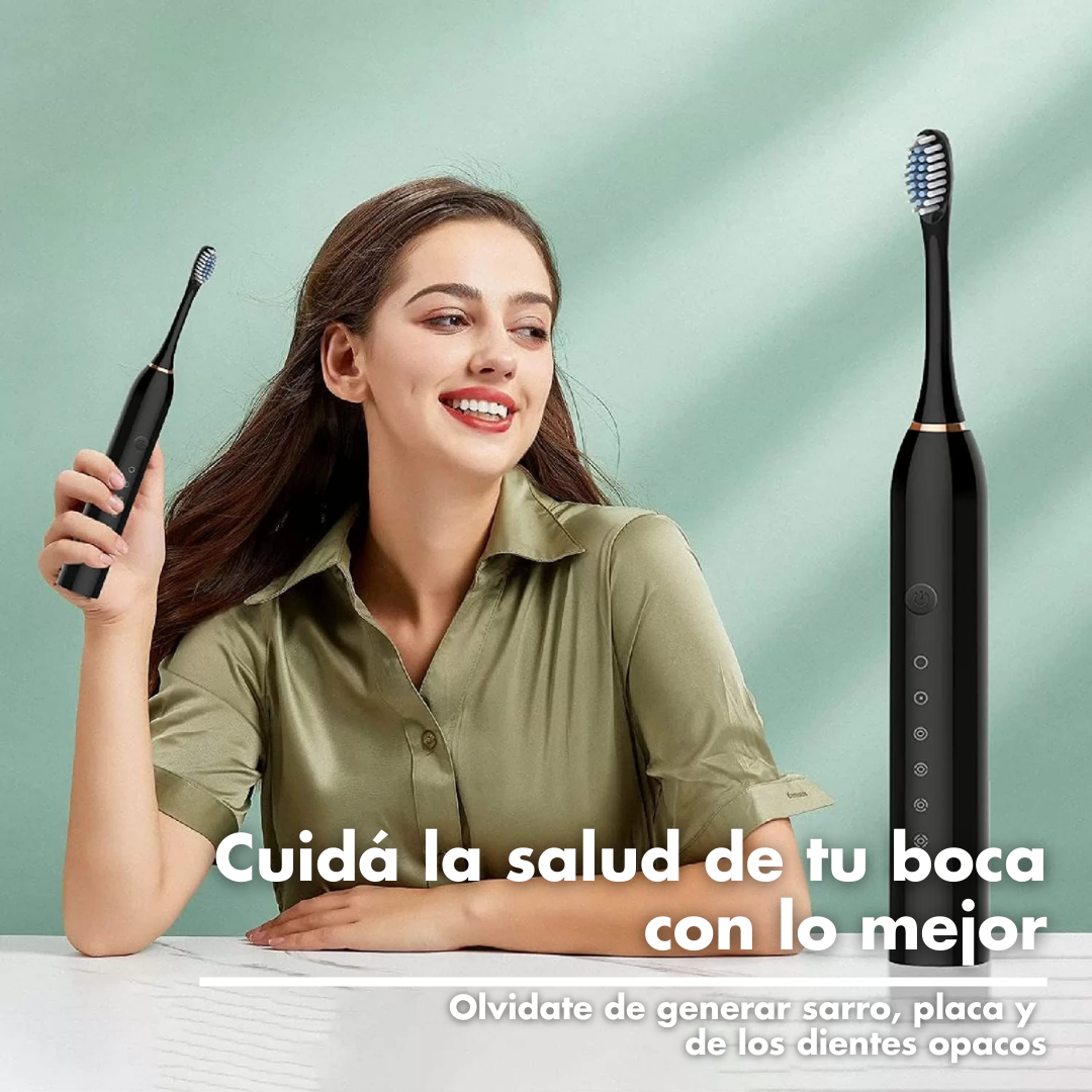 Cepillo de Dientes Eléctrico WhiteSmile X3® + Blanqueador Dental GRATIS