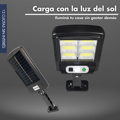 Foco Solar LED 30w - ¡Con sensor de movimiento!