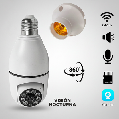 Cámara Bombilla 360° + Ebook Exclusuivo