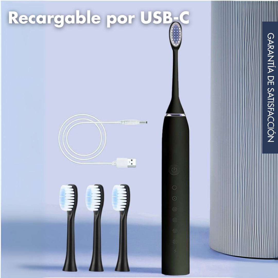 Cepillo de Dientes Eléctrico WhiteSmile X3® + Blanqueador Dental GRATIS