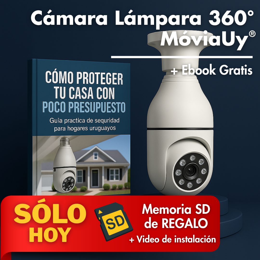 Cámara Bombilla 360° + Ebook Exclusuivo