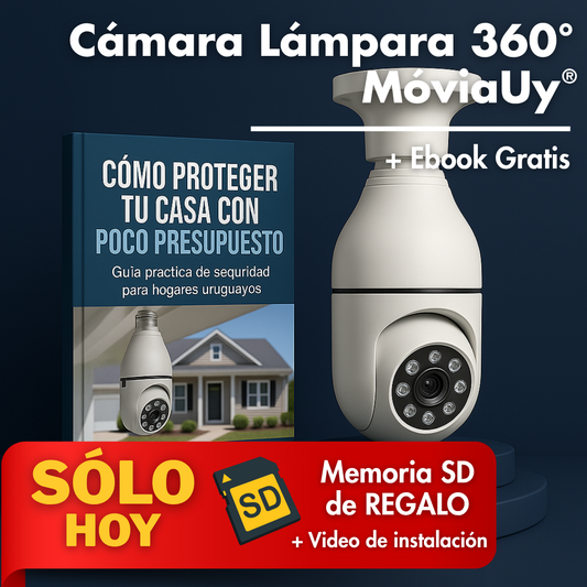 Cámara Bombilla 360° + Ebook Exclusuivo