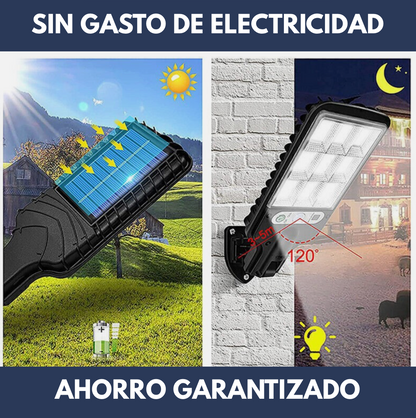Foco Solar LED 30w - ¡Con sensor de movimiento!